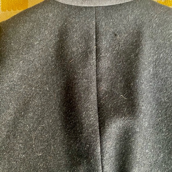 GAP Wool Blend Pea Coat Jacket Charcoal (M) - Picture 11 of 14